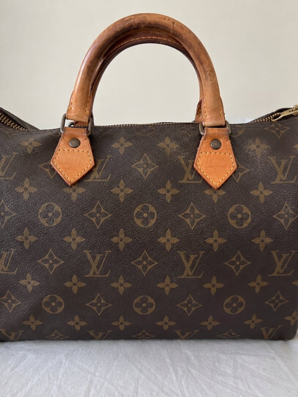 Louis Vuitton Monogram Speedy Handbag With Dust Bag